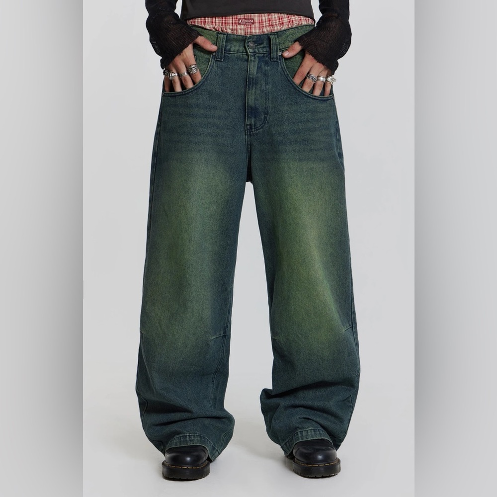 jaded london sandblast blue colossus fit jeans waist size 28